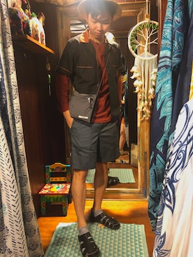 「JOURNAL STANDARD（ジャーナルスタンダード）のアイテム（財布/小物）」を使った、翔るさん（メンズ・175cm）の夏コーディネート