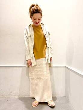 「B.C STOCK（ベーセーストック）のアイテム（ブルゾン）」を使った、kaninapさん（レディース・155cm）の夏コーディネート