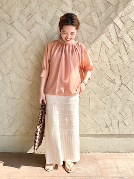 「くすみカラー」｜kaninapさん（レディース・155cm）の夏コーディネート