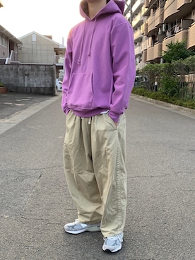 美品　AURALEE パープル フード付きパーカー　オーラリー 中古・古着通販】AURALEE (オーラリー) SUPER MILLED SWEAT P/O PARKA