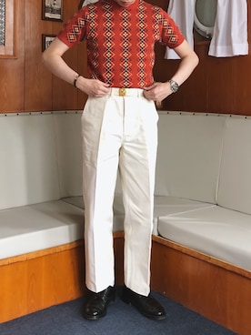 「At Last&Co（アットラスト）のアイテム（パンツ）」を使った、CoolKidsCantDieさん（メンズ・175cm）の春コーディネート