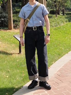 「At Last&Co（アットラスト）のアイテム（パンツ）」を使った、CoolKidsCantDieさん（メンズ・175cm）の夏コーディネート
