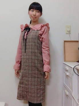 「PAPILLONNER（パピヨネ）のアイテム（トップス）」を使った、雅さん（レディース・160cm）の冬コーディネート