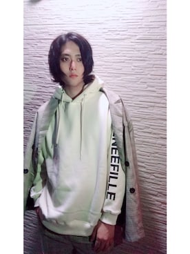 「韓国」｜「アイテム（セットアップ）」を使った、AK1H1K0さん（メンズ・186cm）の秋コーディネート