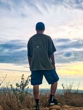 「REPUTATION（レピュテーション）のアイテム」を使った、曾祥誌さん（メンズ・173cm）の夏コーディネート