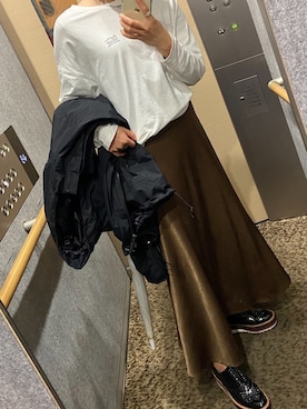 「Discoat」｜「アイテム（その他アウター）」を使った、emmaさん（レディース・157cm）の春コーディネート