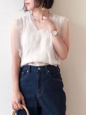 「mysoen（マイソエン）のアイテム」を使った、nm73さん（レディース・150cm）の夏コーディネート