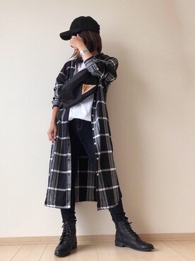 「I&ME（アイアンドミー）のアイテム」を使った、nm73さん（レディース・150cm）の秋コーディネート