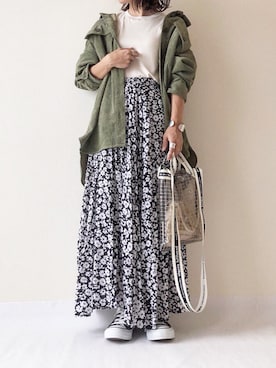 「etrebloom（エトレブルーム）のアイテム」を使った、nm73さん（レディース・150cm）の秋コーディネート