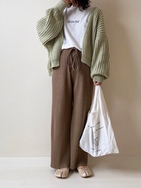 「mayblue（メイブルー）のアイテム」を使った、nm73さん（レディース・150cm）の春コーディネート