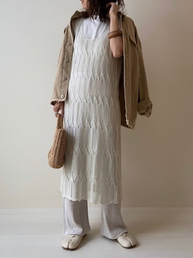 「Pierrot（ピエロ）のアイテム（その他アウター）」を使った、nm73さん（レディース・150cm）の春コーディネート