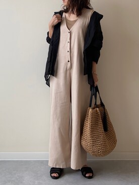 「mayblue（メイブルー）のアイテム」を使った、nm73さん（レディース・150cm）の春コーディネート