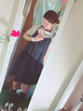 「アイテム（ピアス（両耳用））」を使った、ゆっすぅ🐻さん（レディース・154cm・20代）の秋コーディネート