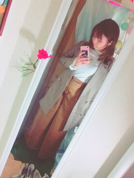 「アイテム（ピアス（両耳用））」を使った、ゆっすぅ🐻さん（レディース・154cm・20代）の秋コーディネート