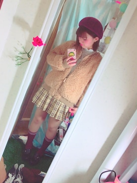 「salut!（サリュ!）のアイテム（帽子）」を使った、ゆっすぅ🐻さん（レディース・154cm）の秋コーディネート