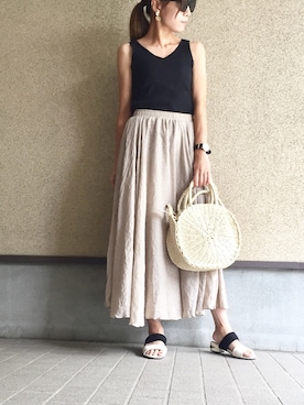 MAYU.HASさん(レディース・157cm)の夏コーディネート