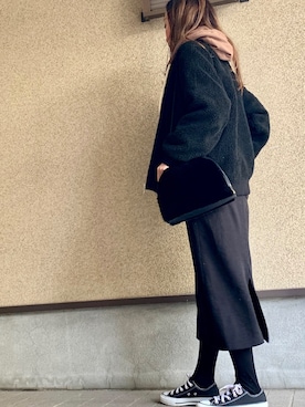 「アイテム（ブルゾン）」を使った、MAYU.HASさん（レディース・157cm・30代）の冬コーディネート
