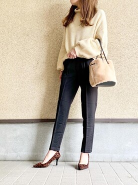 MAYU.HASさん（レディース・157cm）の冬コーディネート