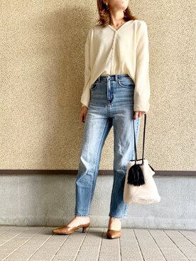 「etrebloom（エトレブルーム）のアイテム」を使った、MAYU.HASさん（レディース・157cm）の秋コーディネート