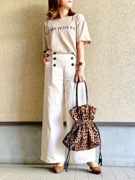 「Daniel Wellington（ダニエルウェリントン）の販売終了クラシックペティット アッシュフィールド32mm（アナログ腕時計）」を使った、MAYU.HASさん（レディース・157cm）の秋コーディネート