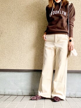 「Daniel Wellington（ダニエルウェリントン）の販売終了クラシックペティット アッシュフィールド32mm（アナログ腕時計）」を使った、MAYU.HASさん（レディース・157cm）の秋コーディネート