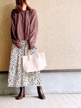 MAYU.HASさん（レディース・157cm）の冬コーディネート