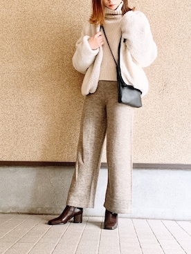 「アイテム（ブルゾン）」を使った、MAYU.HASさん（レディース・157cm・30代）の冬コーディネート