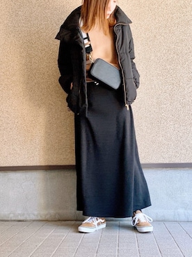 「アイテム（ブルゾン）」を使った、MAYU.HASさん（レディース・157cm・30代）の冬コーディネート