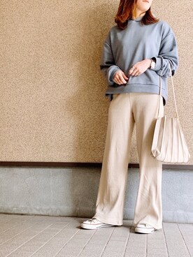 「reca（レカ）のアイテム（パーカー）」を使った、MAYU.HASさん（レディース・157cm）の冬コーディネート