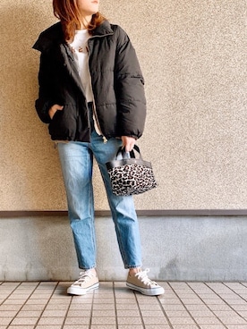 「アイテム（ブルゾン）」を使った、MAYU.HASさん（レディース・157cm・30代）の冬コーディネート