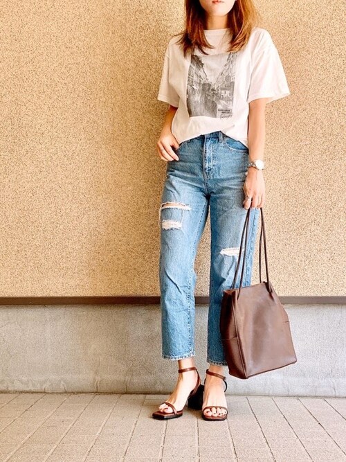 Mayu Has ユニクロのデニムパンツを使ったコーディネート Wear