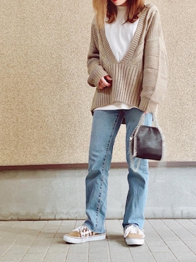 MAYU.HASさん（レディース・157cm）の冬コーディネート