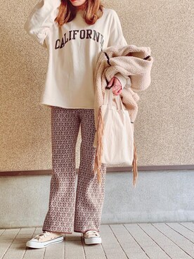 「アイテム（ブルゾン）」を使った、MAYU.HASさん（レディース・157cm・30代）の冬コーディネート
