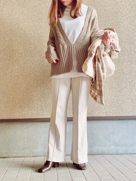 MAYU.HASさん（レディース・157cm）の冬コーディネート