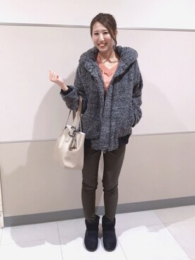 浜北まおさん（レディース・167cm）の冬コーディネート