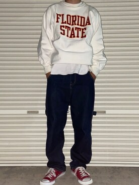 「PF-FLYERS（ピーエフフライヤーズ）のアイテム」を使った、Clachicさん（メンズ・176cm）の夏コーディネート