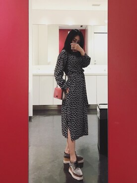 「STYLE DELI（スタイルデリ）のアイテム（ワンピース/ドレス）」を使った、Bae__さん（レディース・160cm）の秋コーディネート
