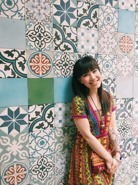 「INDIAN」｜Athena Chanさん（レディース・158cm）の冬コーディネート