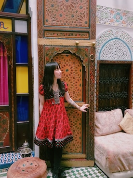 「INDIAN」｜Athena Chanさん（レディース・158cm）の冬コーディネート