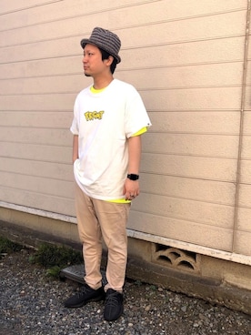 「fragment design（フラグメントデザイン）のアイテム（トップス）」を使った、kimuさん（メンズ・171cm）の夏コーディネート