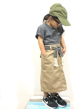 「BNT（ビーエヌティー　　）のアイテム」を使った、NONSUKEさん（キッズ・90cm）の春コーディネート