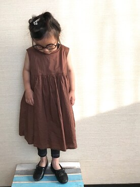 「NATURAL BEAUTY BASIC（ナチュラルビューティーベーシック）のアイテム」を使った、NONSUKEさん（キッズ・90cm）の春コーディネート