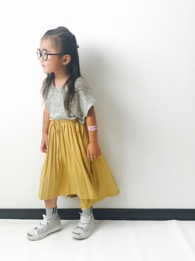 「こども ビームス（コドモビームス）のアイテム（スリッポン）」を使った、NONSUKEさん（キッズ・100cm）の夏コーディネート