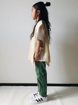 「スーパースター」｜NONSUKEさん（キッズ・120cm）の春コーディネート