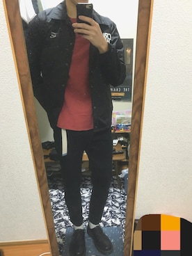 「Carhartt（カーハート）のアイテム（ナイロンジャケット）」を使った、こてつさん（メンズ・179cm）の秋コーディネート