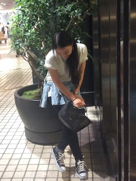 「TOPKAPI（トプカピ）のアイテム（バッグ）」を使った、Boyakkeyさん（レディース・163cm）の春コーディネート