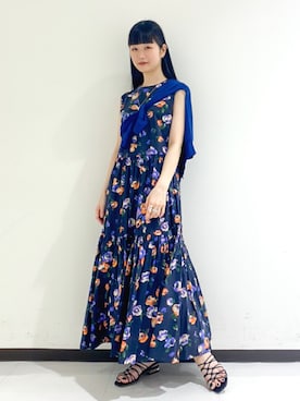 「Rouge vif（ルージュヴィフ）のアイテム（アクセサリー）」を使った、すずらんさん（レディース・161cm）の夏コーディネート