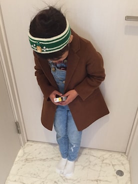「むすめコーデ」｜「アイテム（ジャケット/アウター）」を使った、ryo♡さん（キッズ・110cm）の春コーディネート