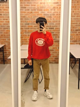 「WEGO（ウィゴー）のアイテム（ヘアバンド）」を使った、Vvei Yeoさん（メンズ・163cm）の春コーディネート