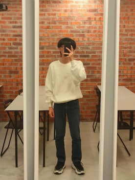 「Champion（チャンピオン）のアイテム（ヘアアクセサリー）」を使った、Vvei Yeoさん（メンズ・163cm）の夏コーディネート